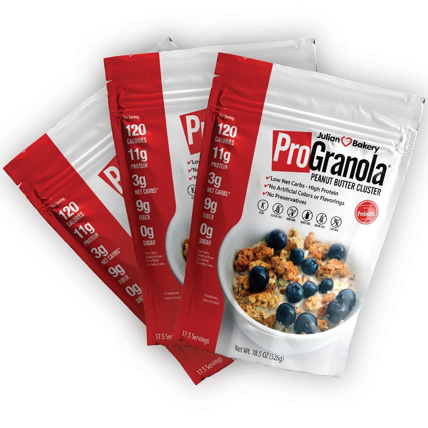 ProGranola Cereal with Peanut Butter Cluster - High Protein Snack