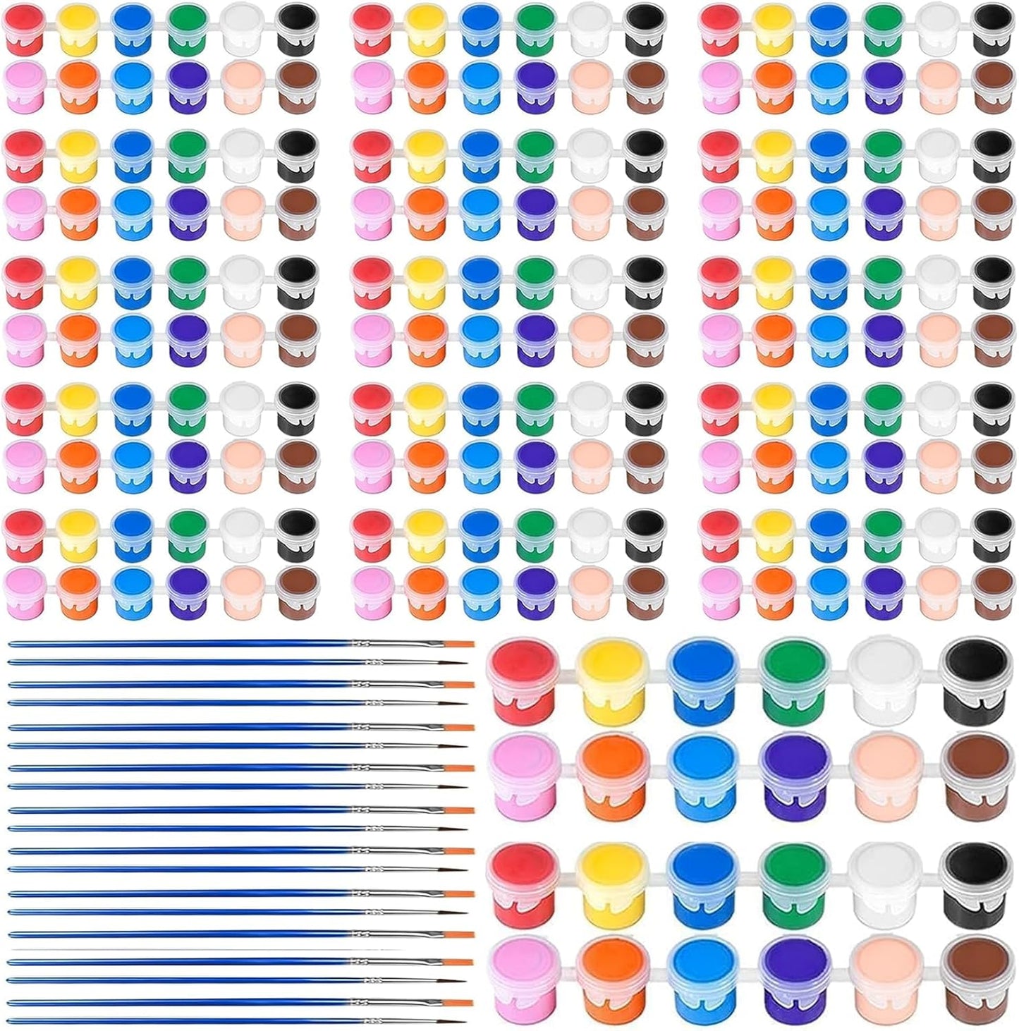 XINDUHUI 30 Pack Mini Acrylic Paint Set for Creative Projects