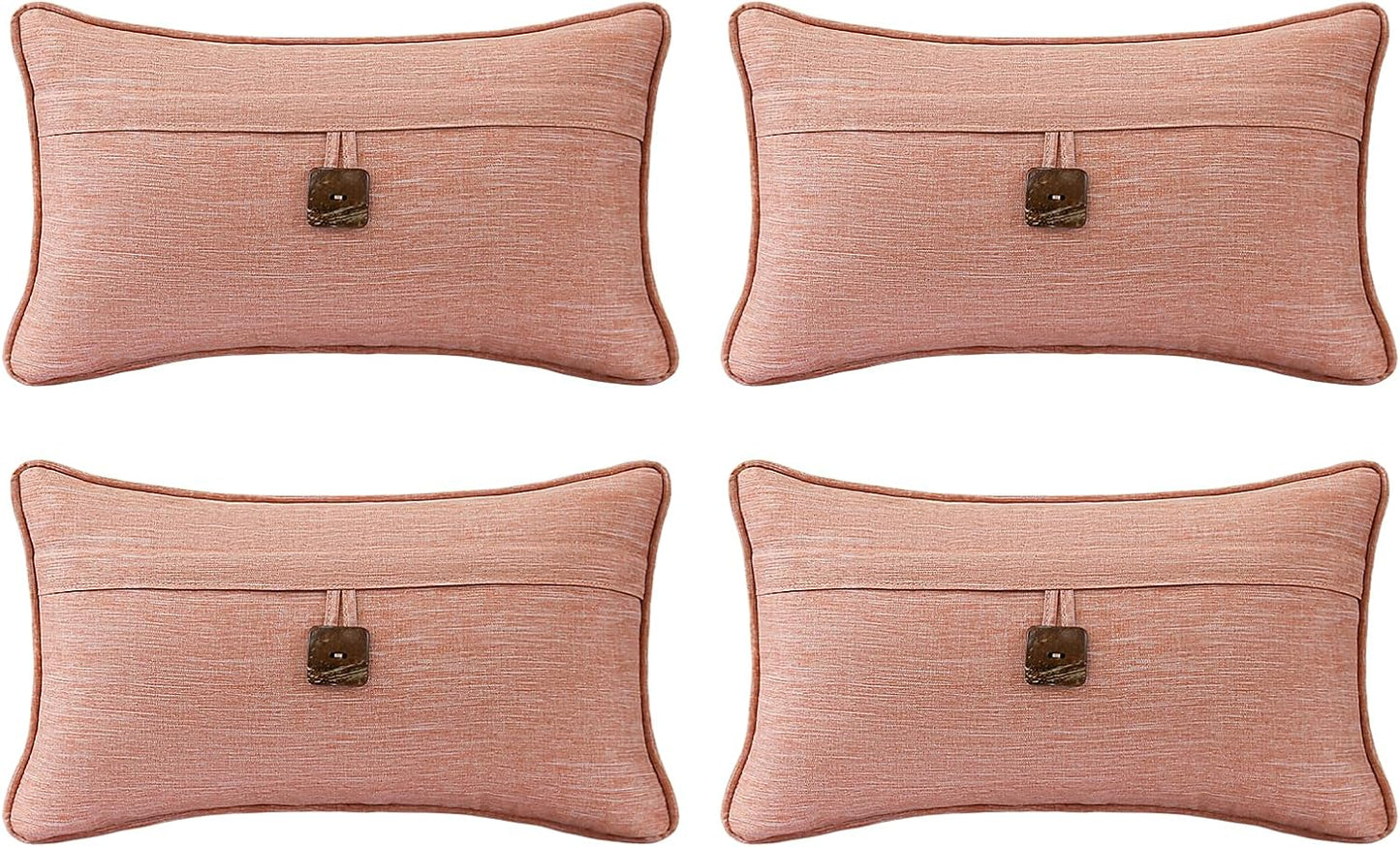 Outdoor Decorative Pillows with Coconut Button for Patio Sofa