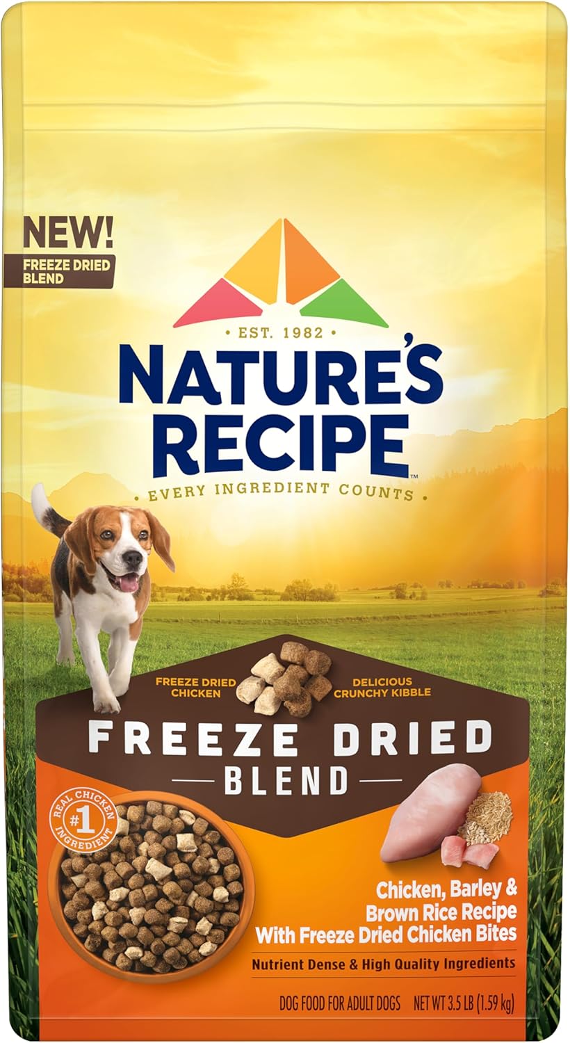 Nature's Recipe Dry Dog Food with Freeze Dried Chicken Bites