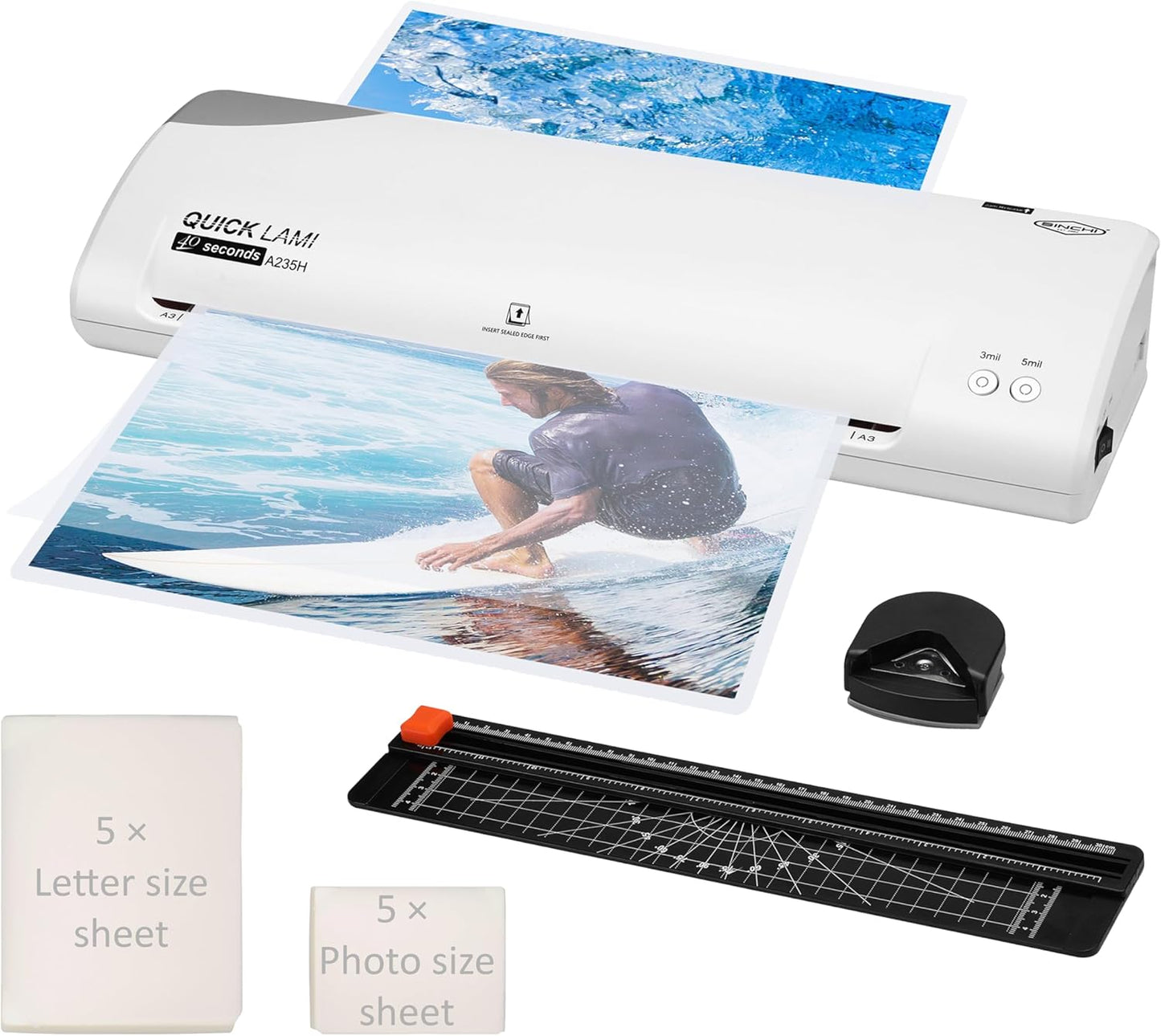 SINCHI 13-Inch Thermal Laminator: Fast, Versatile, Complete Kit