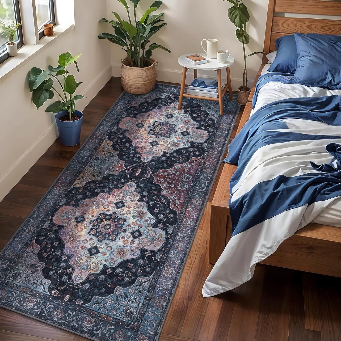 Tangsoo 2x6 Washable Runner Rug: Non-Slip Vintage Style
