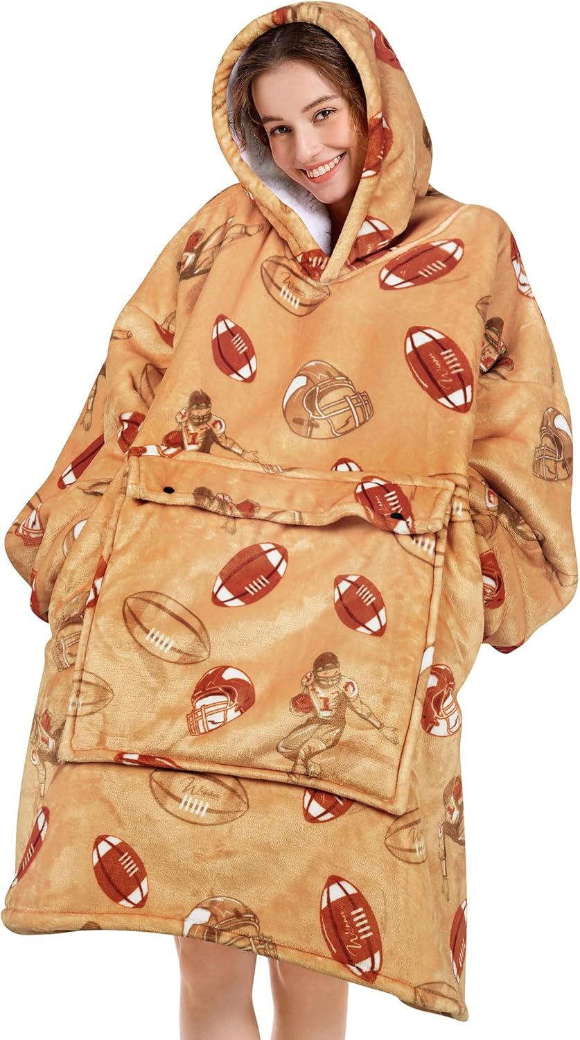 Cozy Oversized Blanket Hoodie for Adults - Soft Wearable Comfort