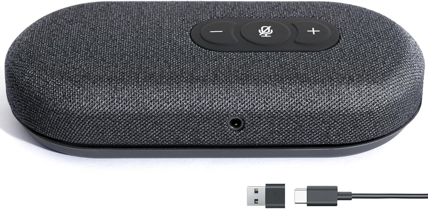 Plug & Play USB Speakerphone - Crystal Clear Virtual Meetings