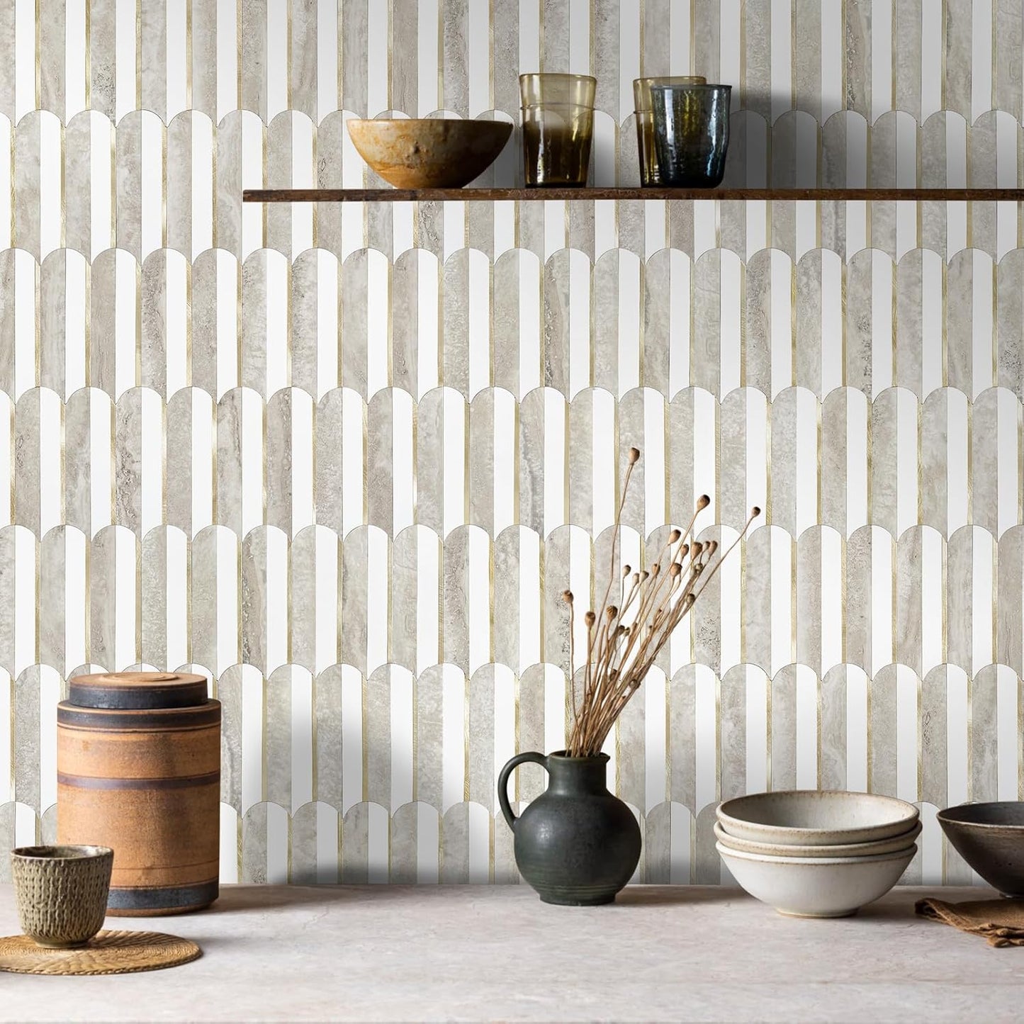Vamos Peel and Stick Backsplash Seamless Tile for Kitchen Use