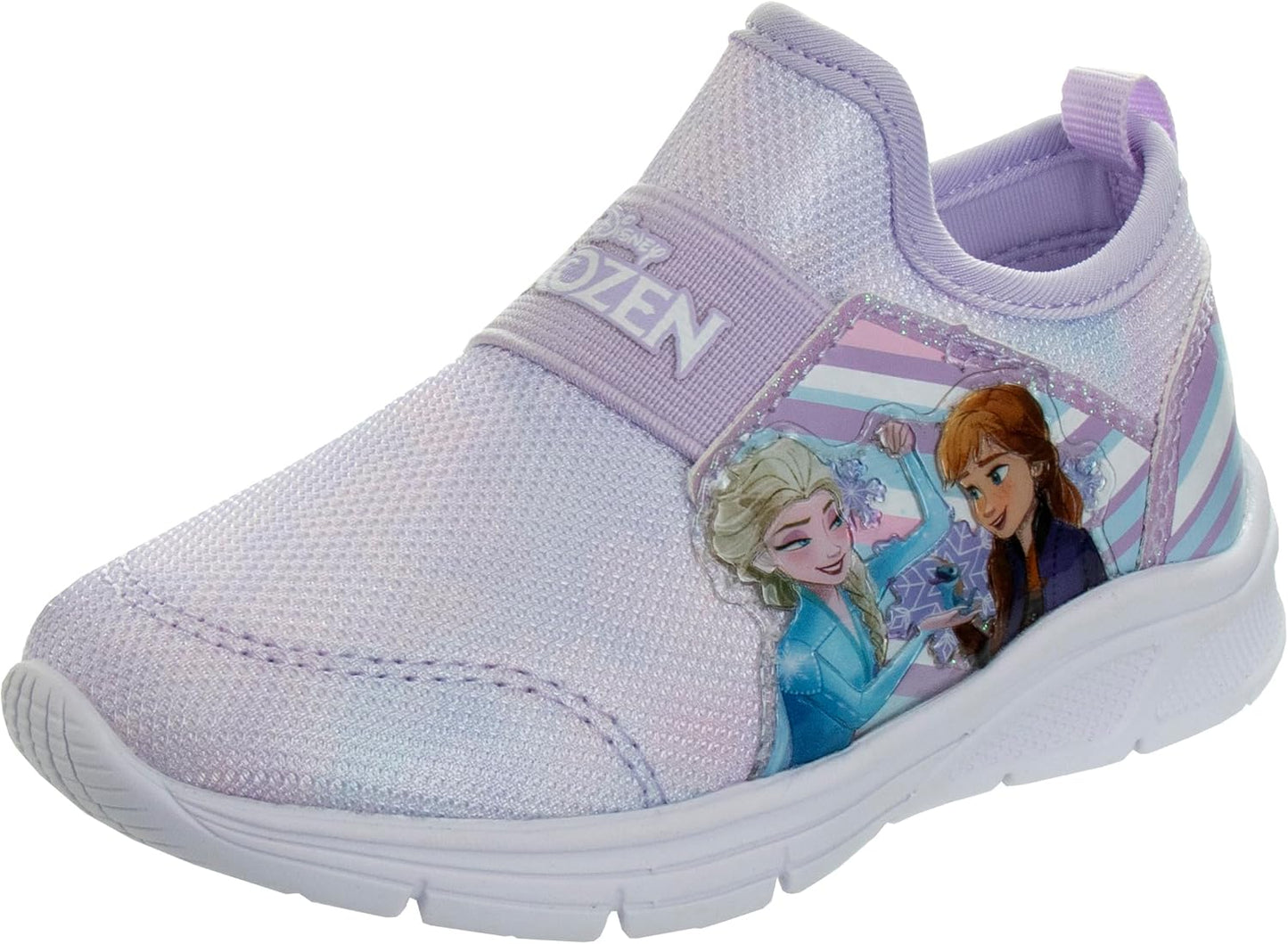 Disney Frozen Light Up Laceless Running Shoes for Girls
