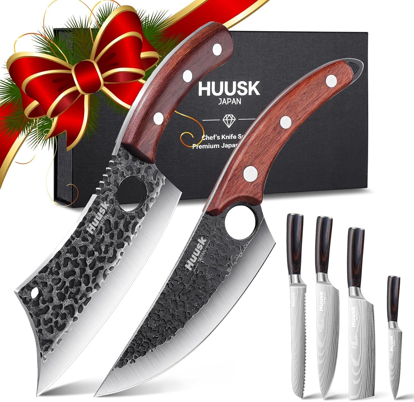 Huusk Japanese Knife Set 6pcs - Ultimate Kitchen Companion