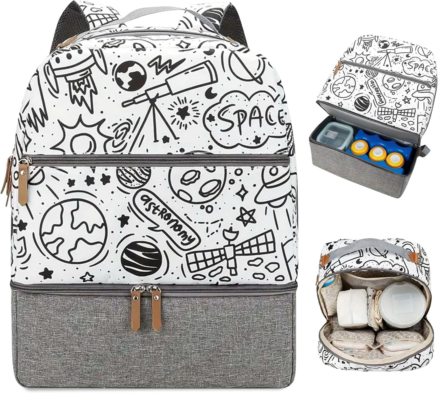 Village of Many Toddler Diaper Bag Backpack for Busy Parents