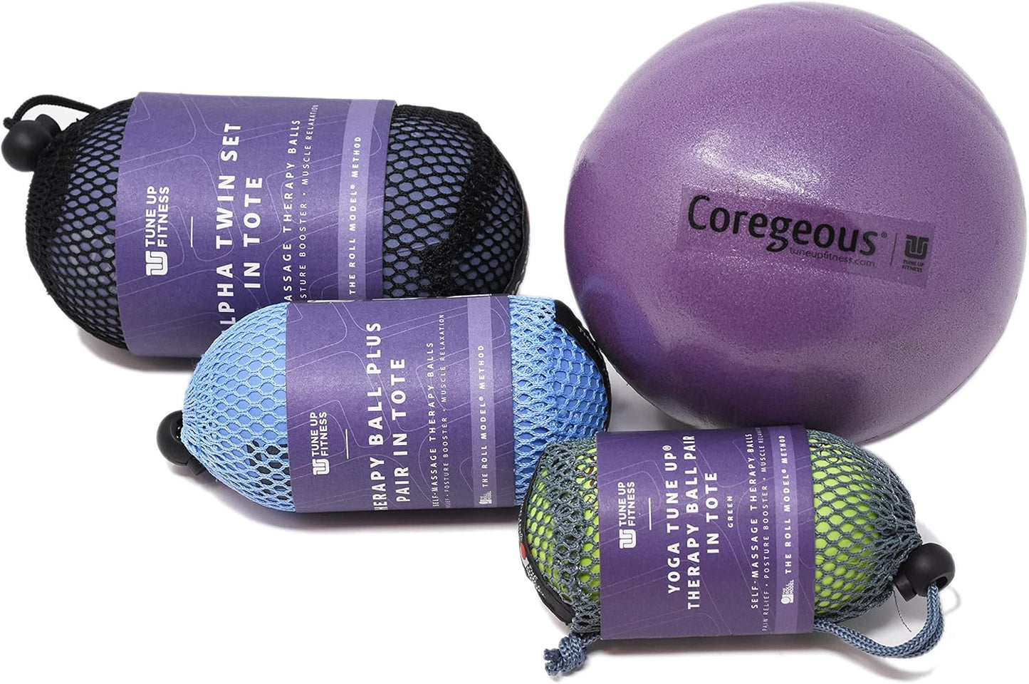 Yoga Tune Up Ball Variety Pack in Stylish Tote