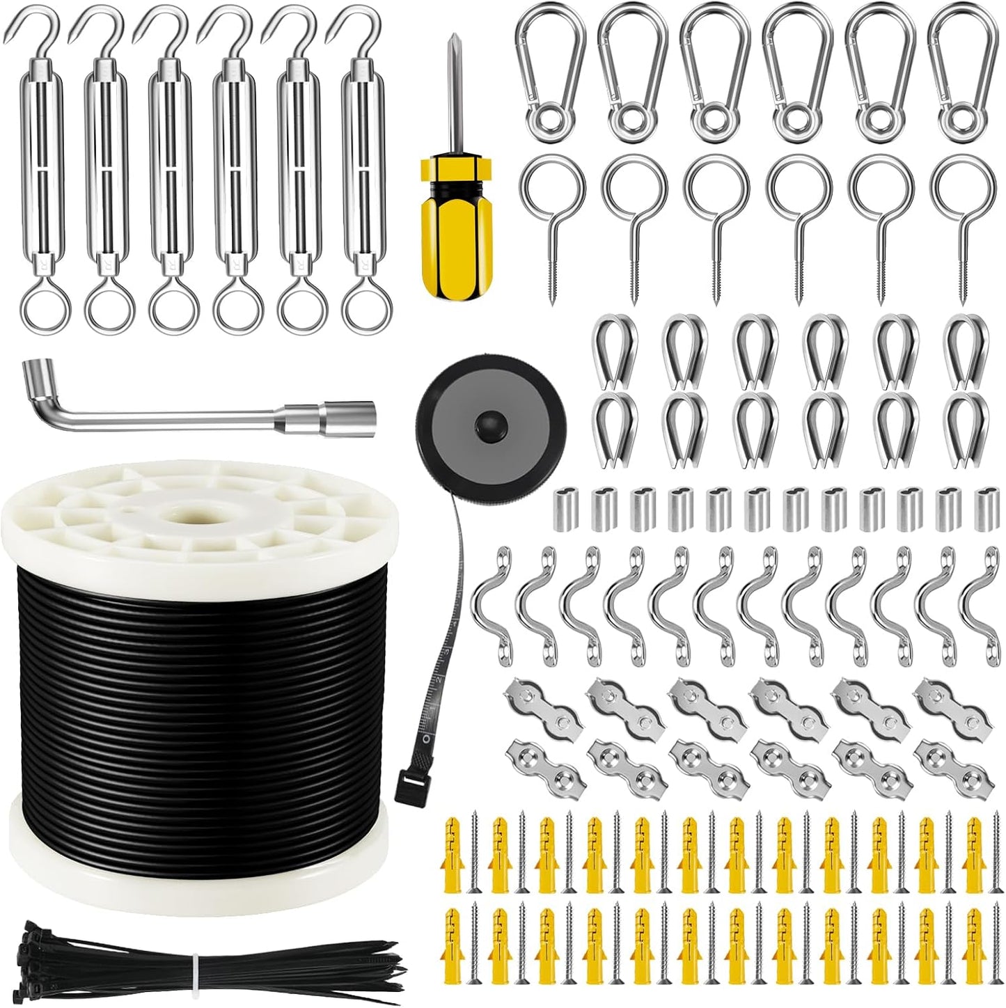 WAYSKA String Light Hanging Kit for Outdoor and Indoor Use