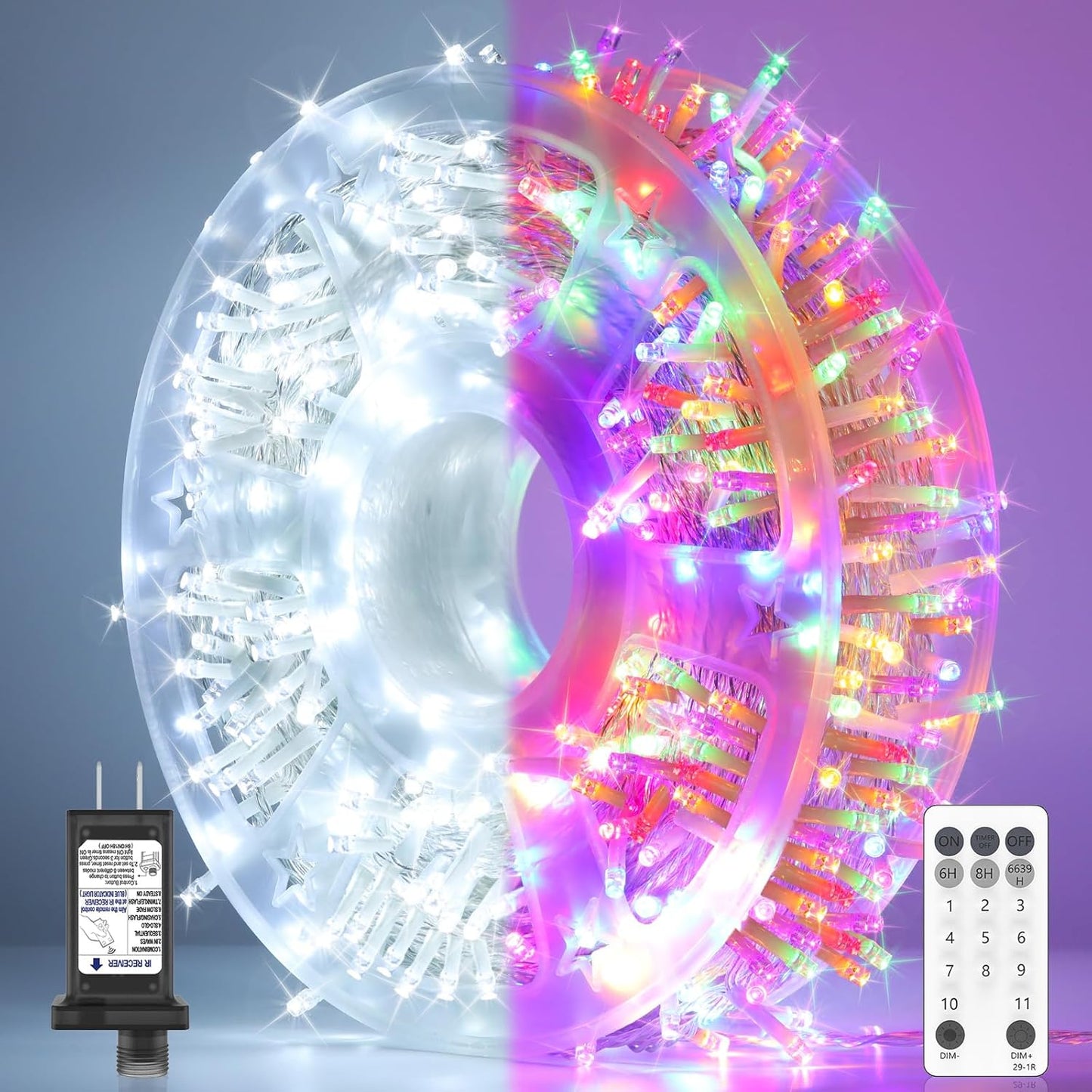 600 LED Christmas Fairy String Lights for Festive Decor