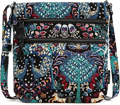 Vera Bradley Cotton Triple Zip Hipster Crossbody Purse Review
