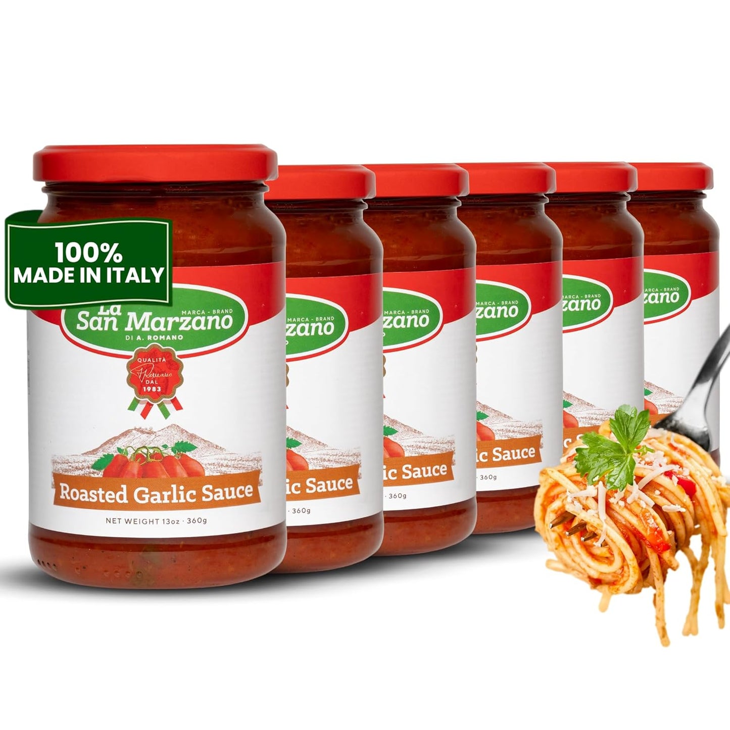 La San Marzano Roasted Garlic Sauce - Authentic Italian Flavor