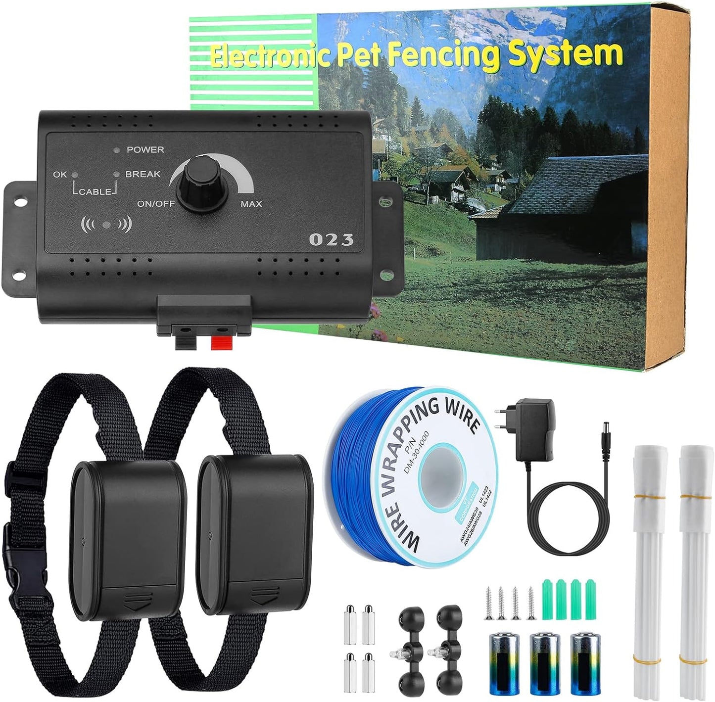 Moclever Wireless Dog Fence: Safe 1.2 Acre Containment