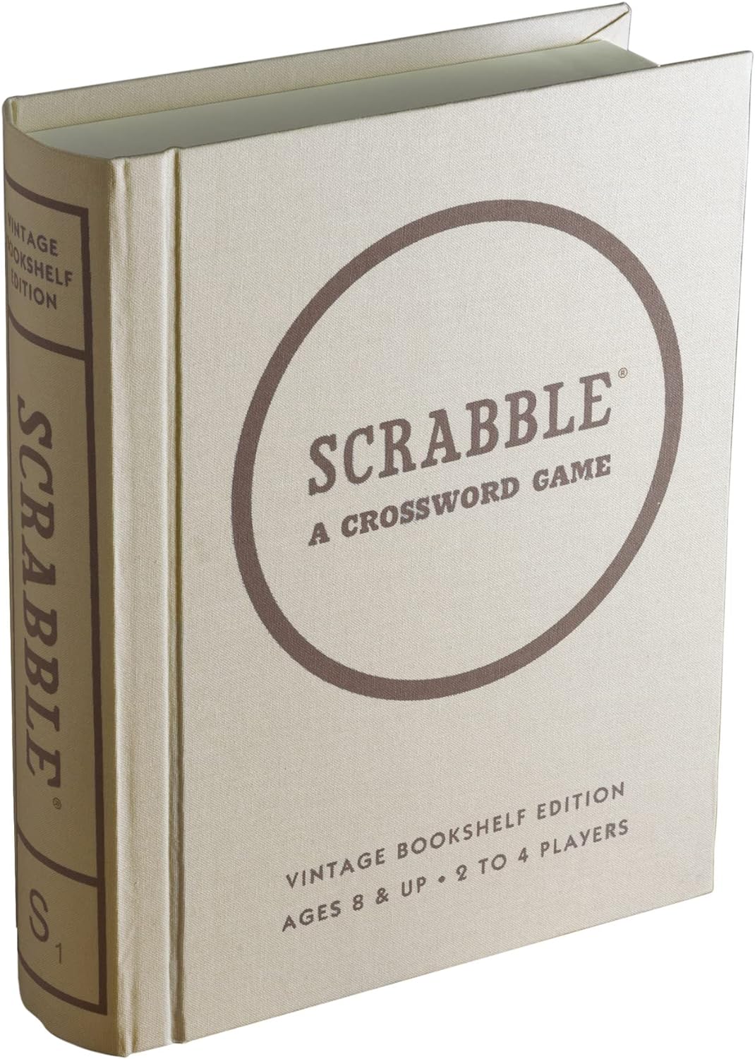 Scrabble Vintage Bookshelf Edition - Timeless Word Game Elegance