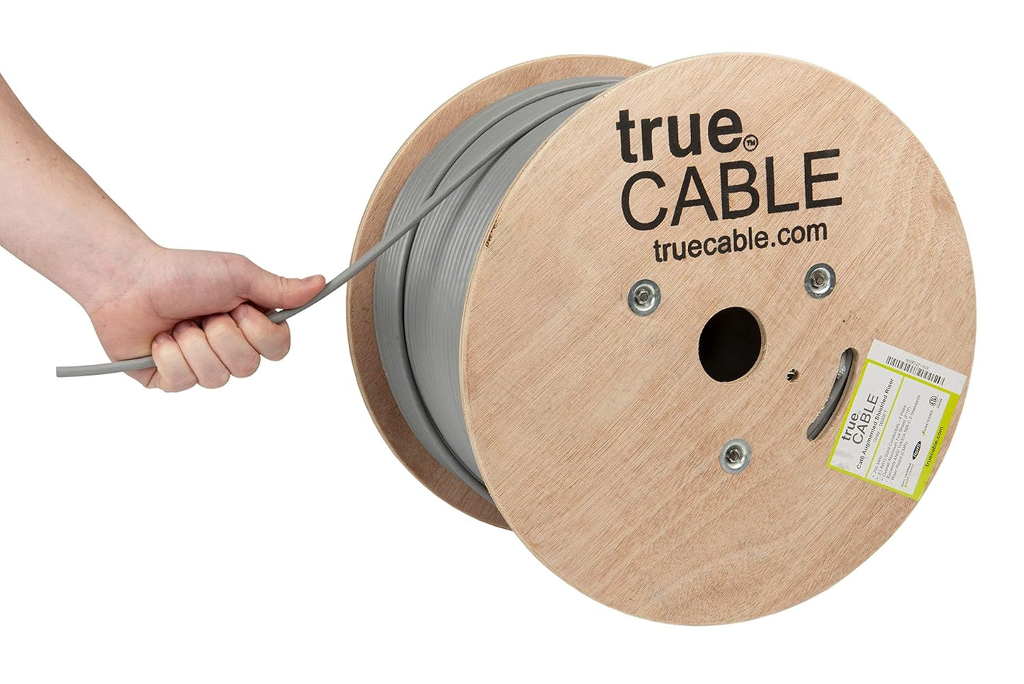 TRUE CABLE Cat6A Shielded Riser Ethernet Cable for High-Speed Networks