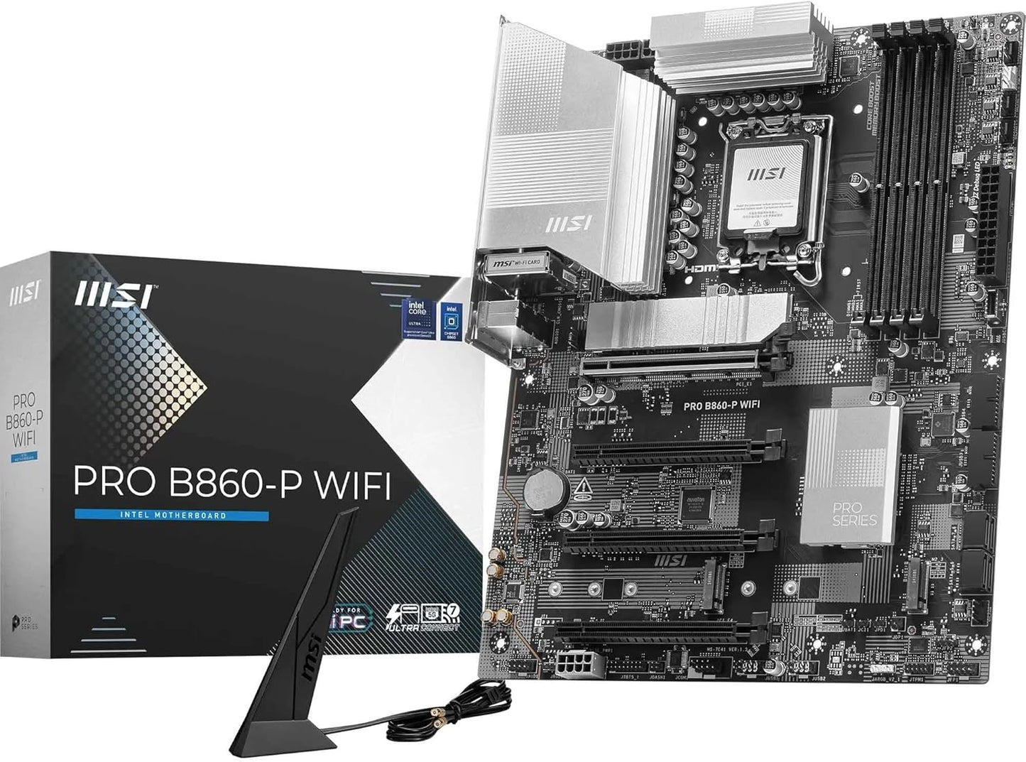 MSI PRO B860-P WiFi Motherboard for Intel Core Ultra Processors