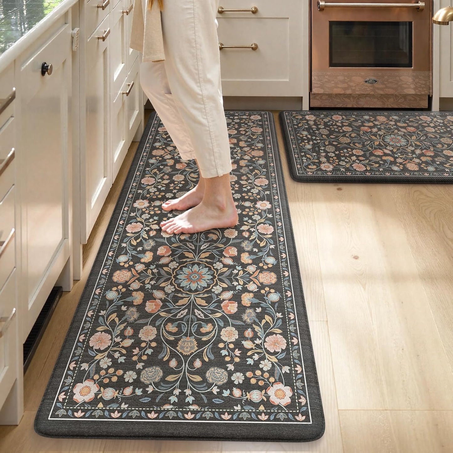 KIMODE Cushioned Kitchen Mats for Floor Anti Fatigue Comfort