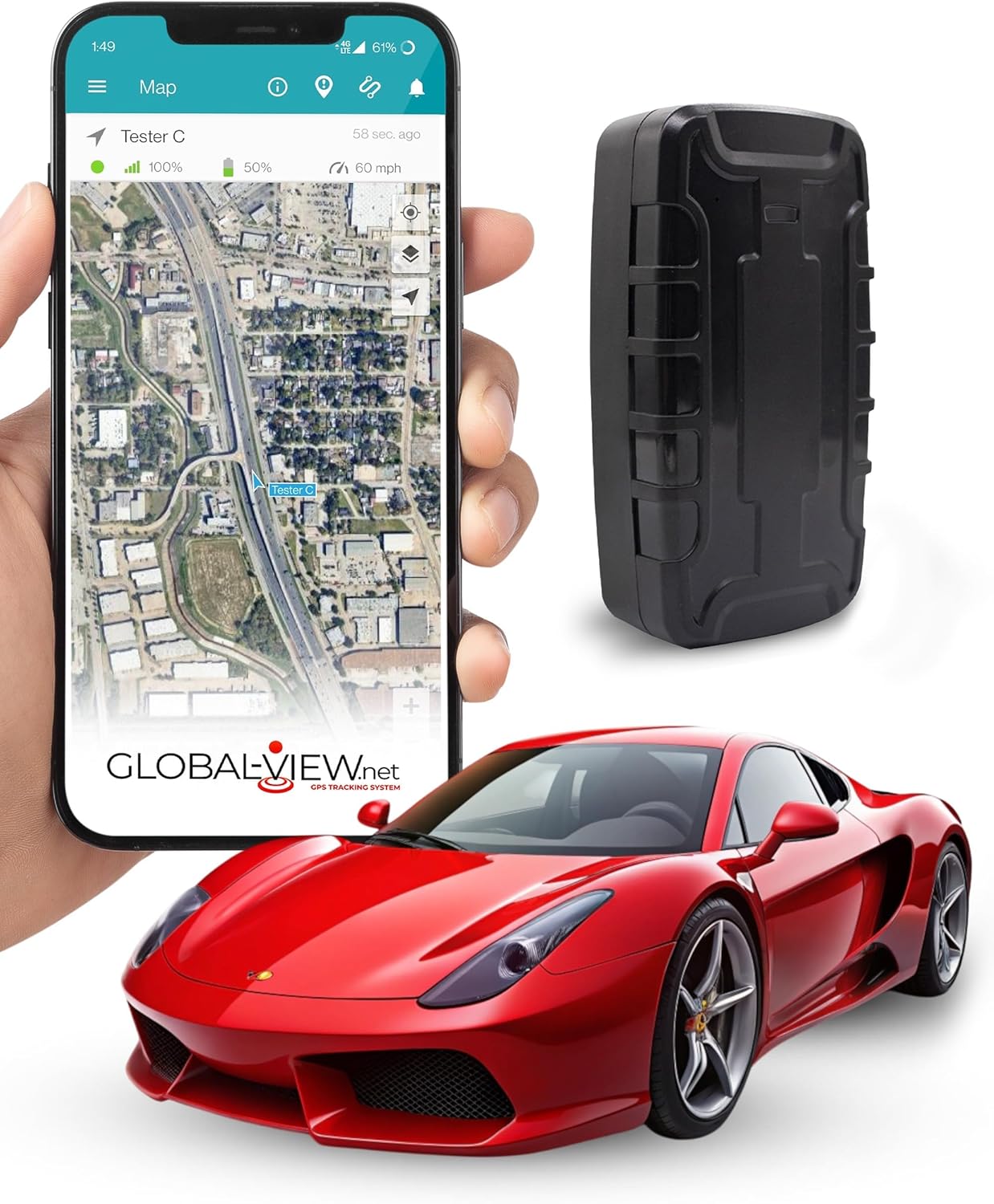 Hidden Magnetic GPS Tracker with Long Battery Life and Alerts
