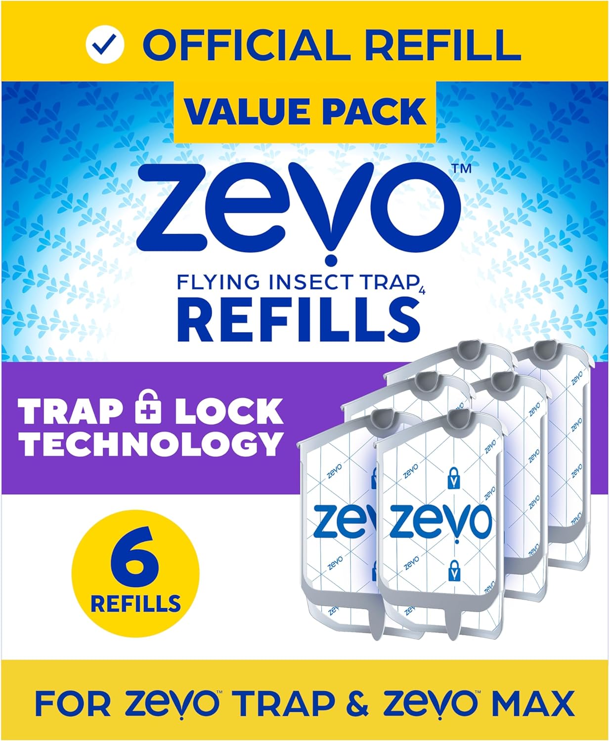 Zevo Flying Insect Trap Refill for MAX & Standard Traps