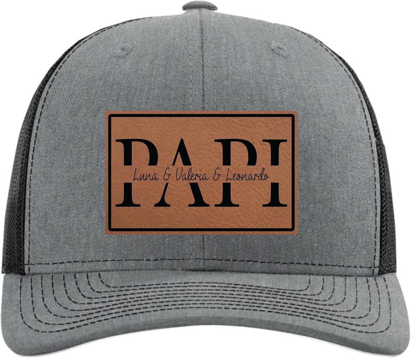 Personalized Fathers Day Hats Customized with Kids Names