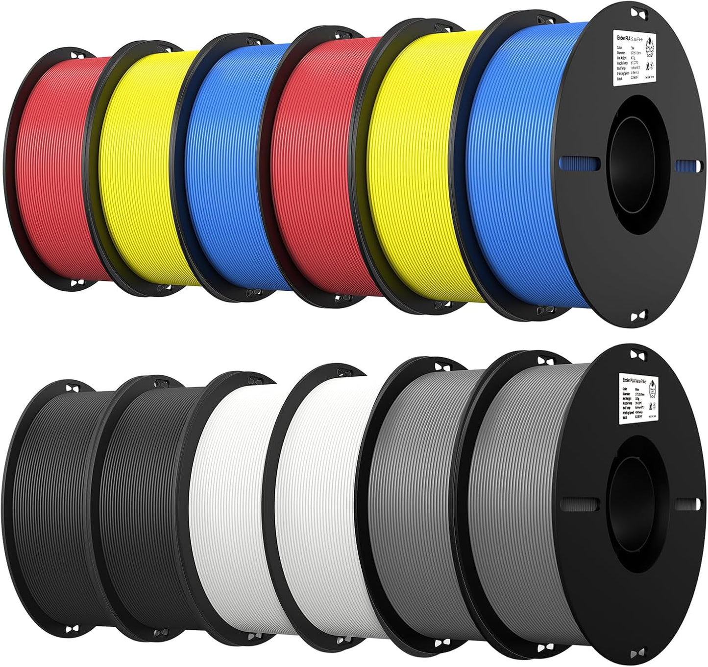 Creality 12 Pack PLA Filament Bundle for 3D Printing Excellence