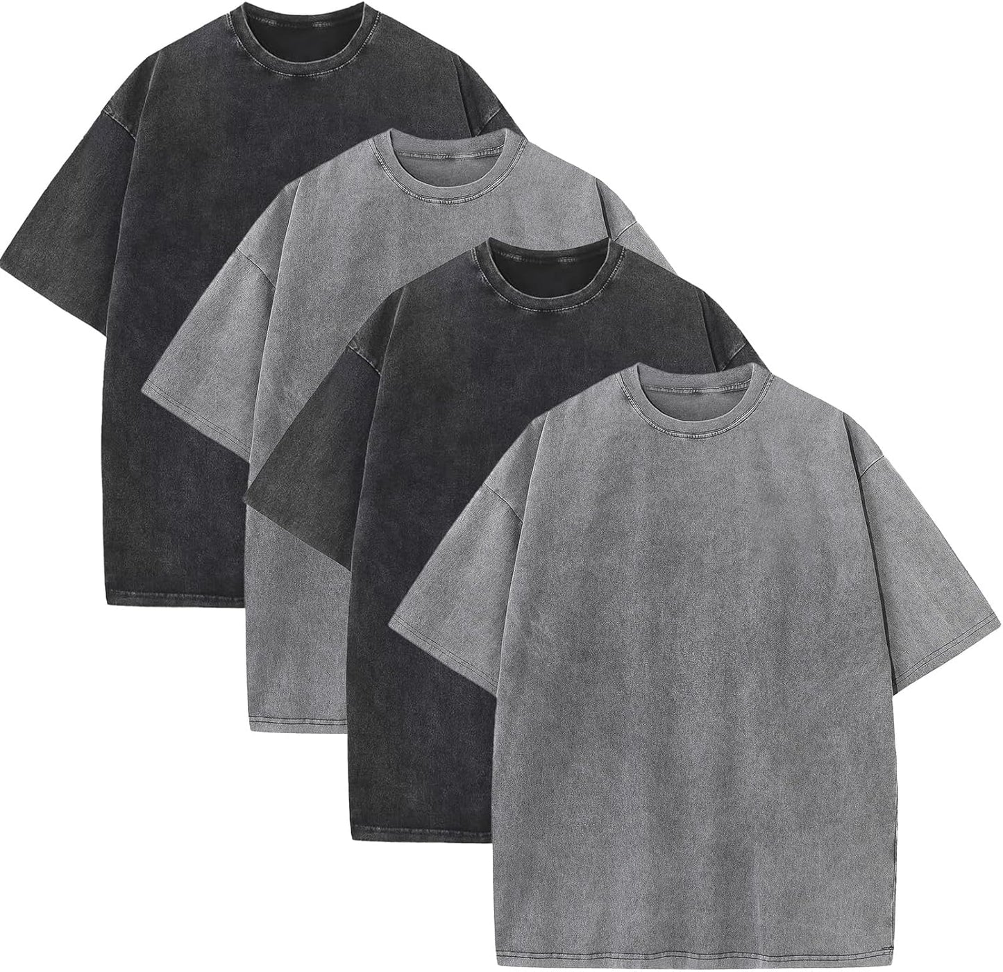 KEEPSHOWING Mens Oversized T Shirts for Casual Streetwear Style