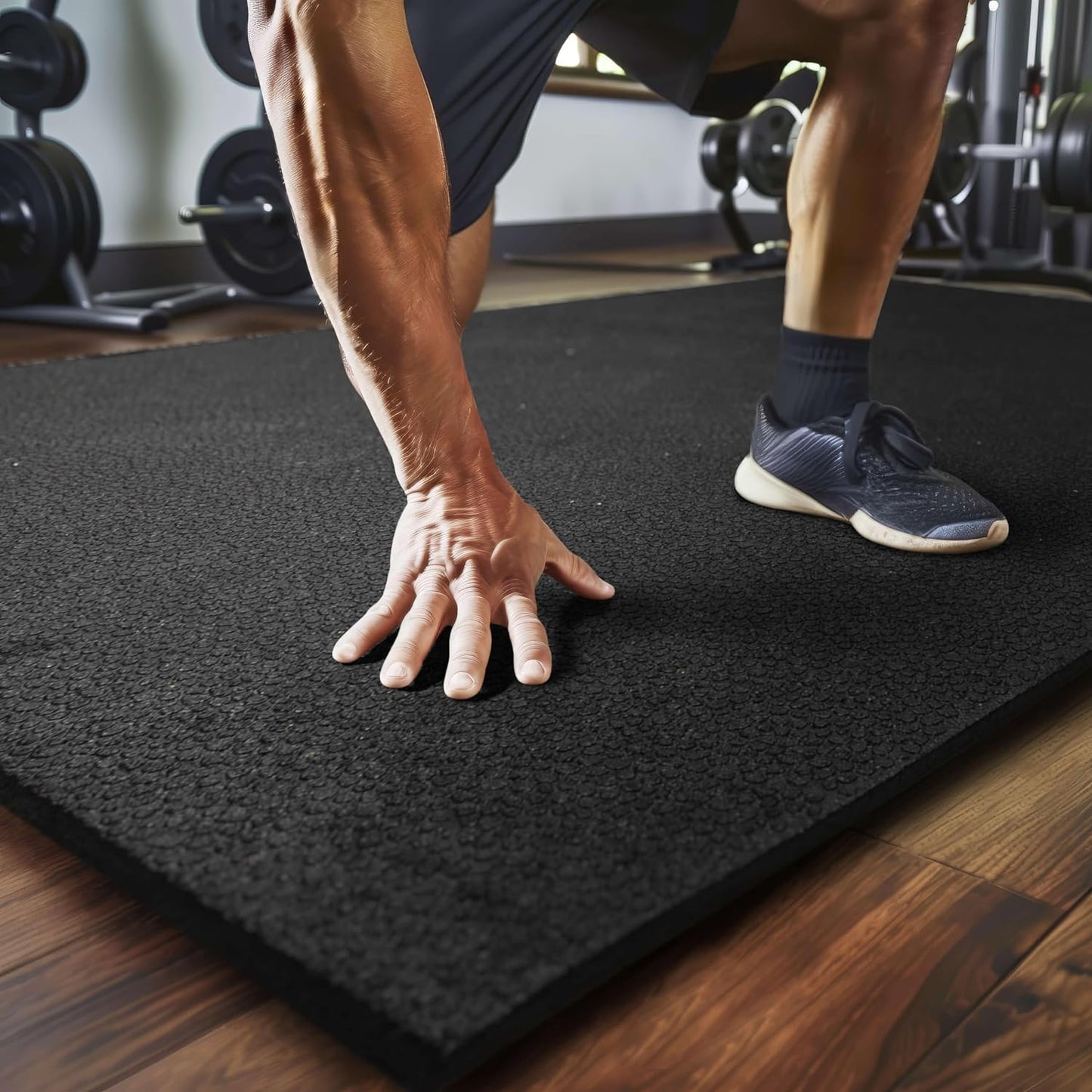 Heavy Duty Rubber Stall Mat for Gym and Utility Use 3ft x 4ft
