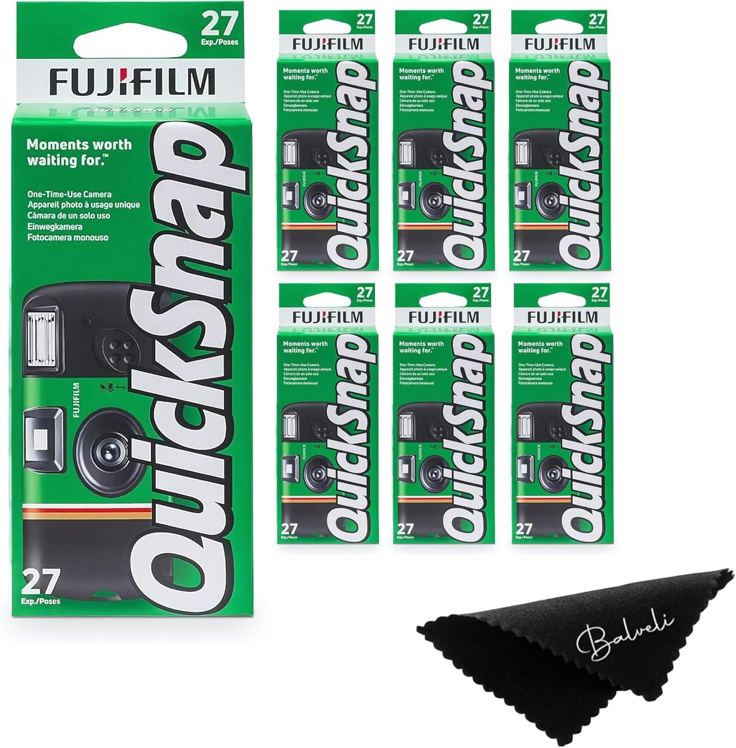 Fujifilm Quicksnap Flash Disposable Camera 6 Pack for Events