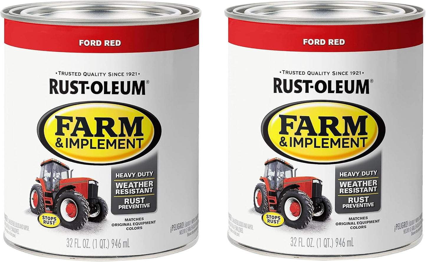 Farm & Implement Enamel Paint by Rust-Oleum - Ford Red Quart