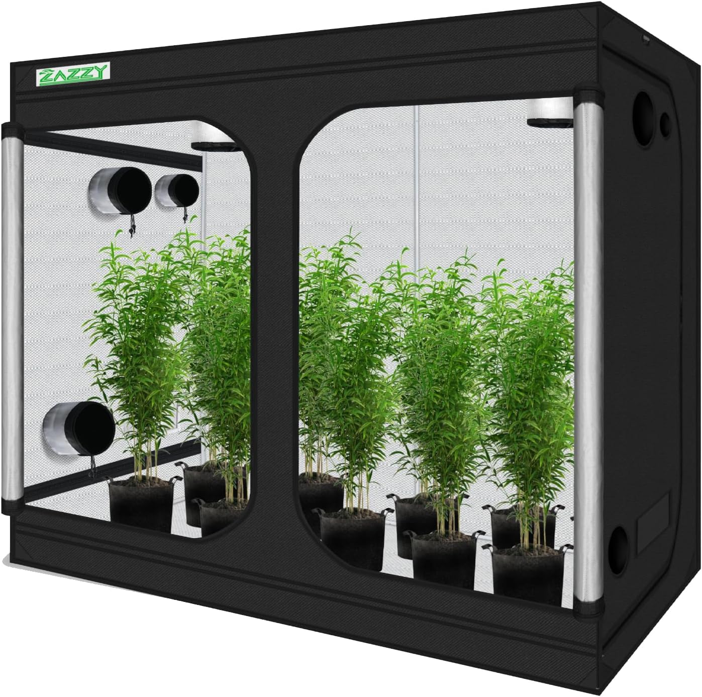 Zazzy Grow Tent 96x48x78 for Indoor Hydroponic Plant Growth
