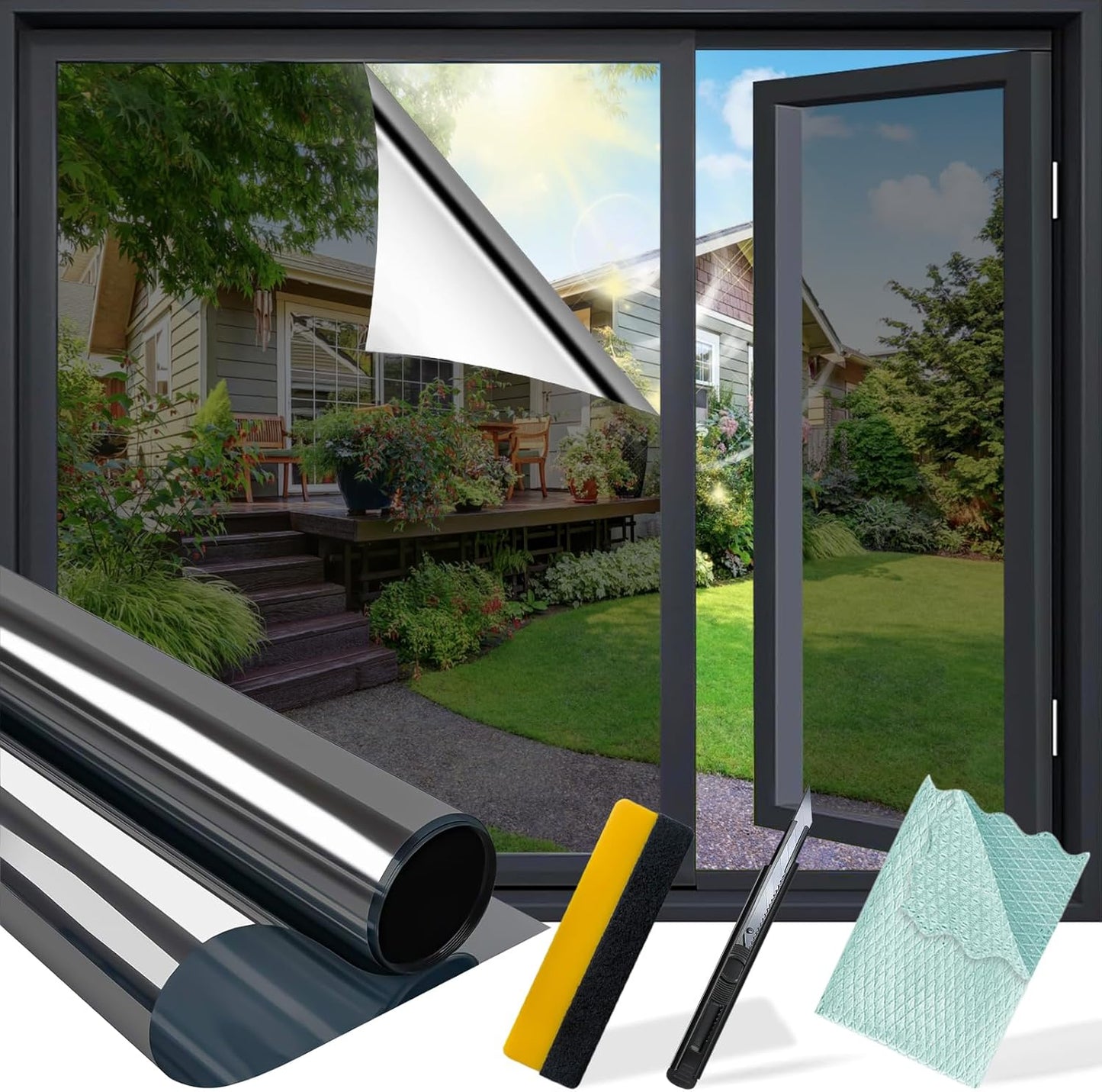 Niviy One Way Window Privacy Film for Home Office Use