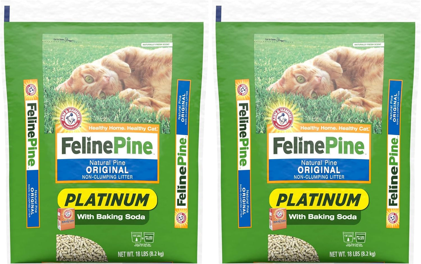 Feline Pine Platinum Non-Clumping Cat Litter by Arm & Hammer