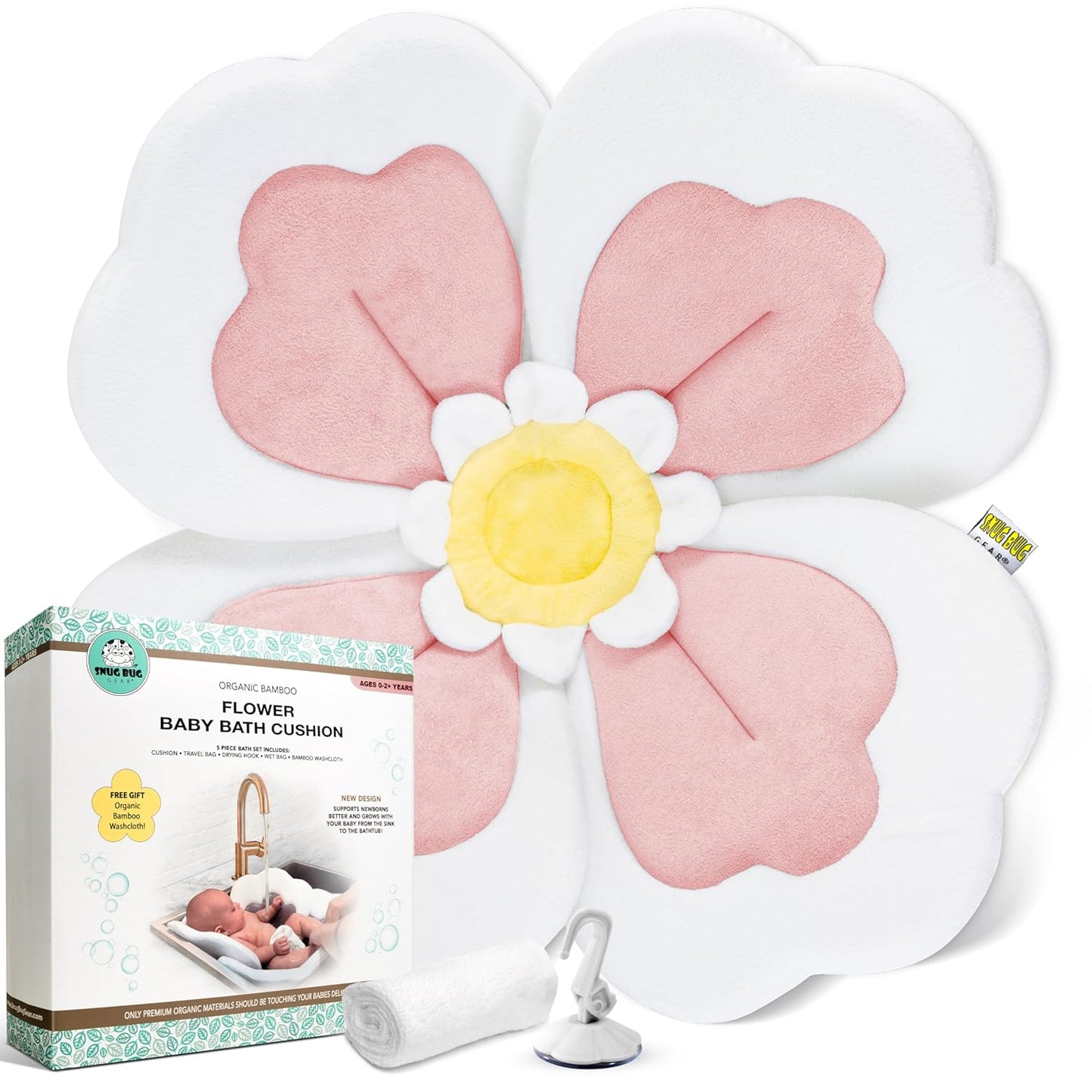 Baby Bath Cushion Set for Newborns - Soft & Supportive Design