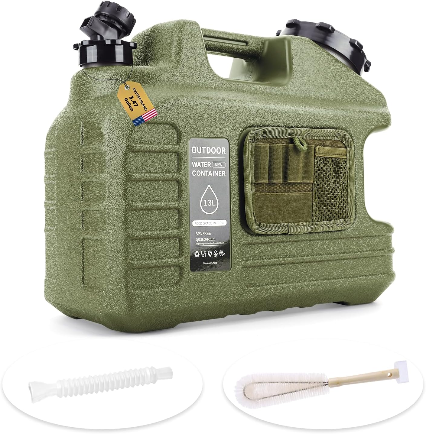 3.5 Gallon Camping Water Container with Spigot for Outdoors