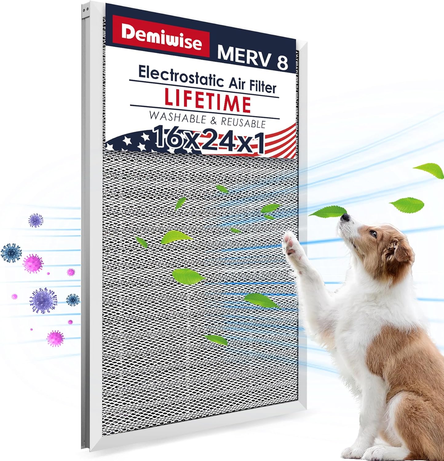 16x24x1 Electrostatic Air Filter for Healthier Home and Office