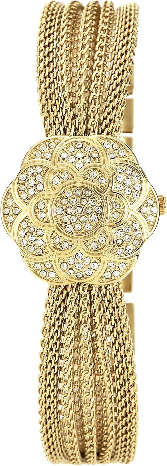 Anne Klein Crystal-Accented Watch - Timeless Elegance