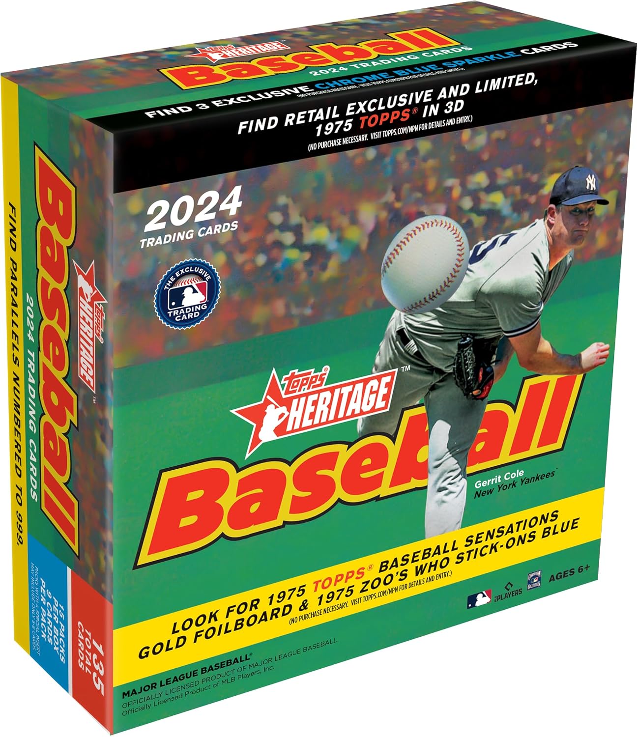 Topps 2024 Heritage Baseball Retail Monster Box - 15 Packs