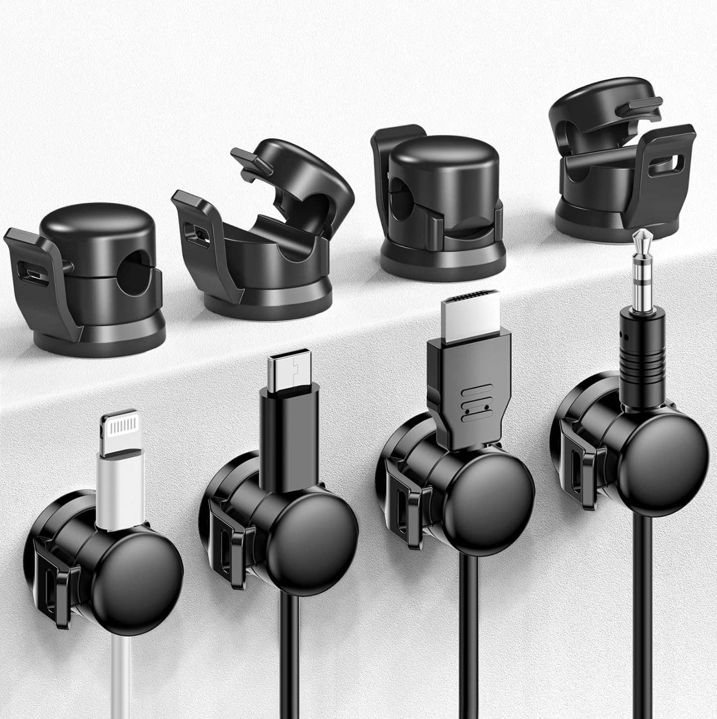 LOTUNY Cable Clips - Tidy Cords Easily!