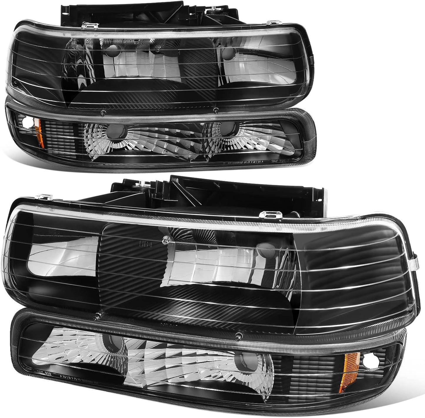 Auto Dynasty Headlights Assembly for 1999-2006 Chevy Silverado