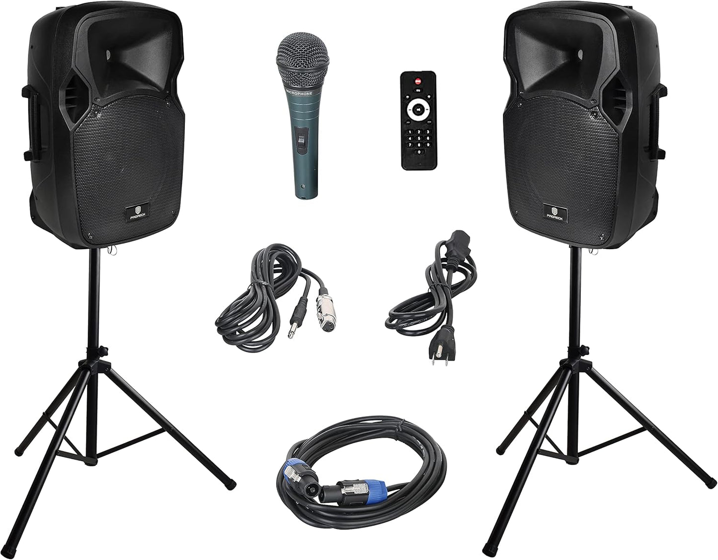 PRORECK Party 12 12-Inch 1000 Watts PA Speaker System Combo