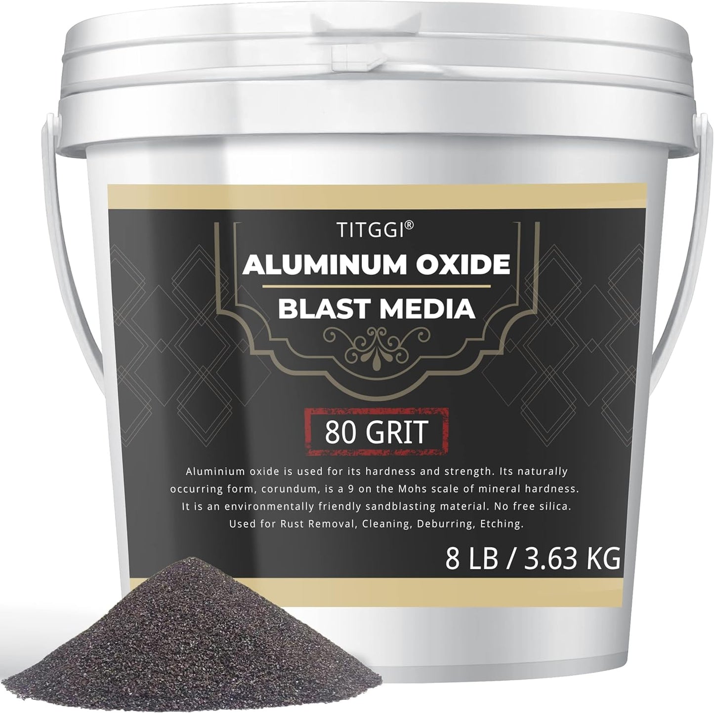 80 Grit Aluminum Oxide Blast Media for Effective Sand Blasting