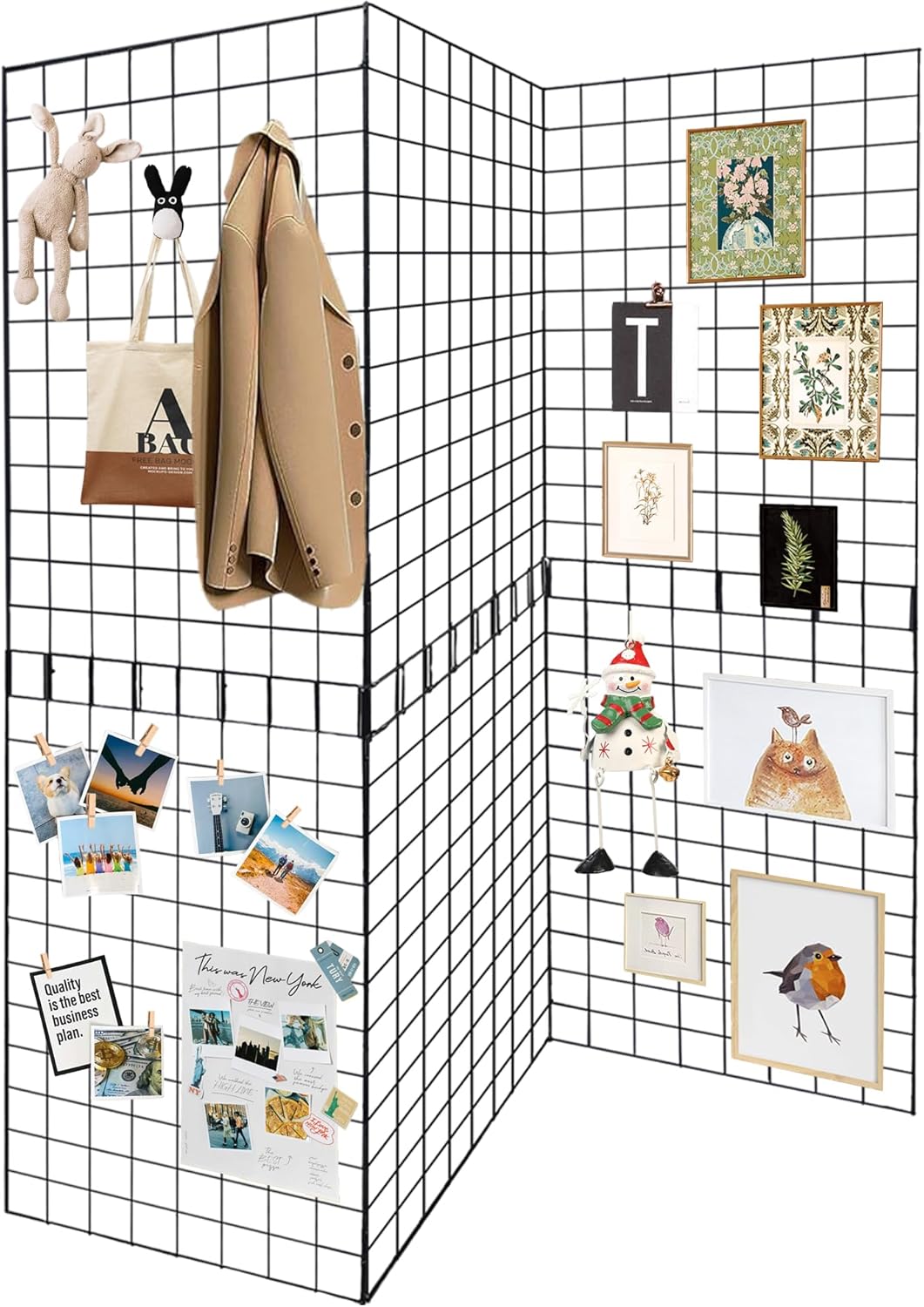 Grid Wall Panels for DIY Displays - Durable Metal Gridwall Set