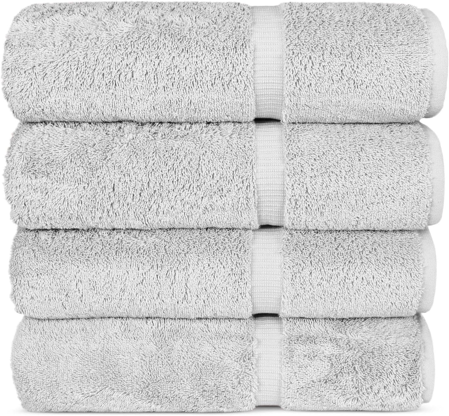 Chakir Turkish Linens Premium Cotton Bath Towels - 4-Piece Set