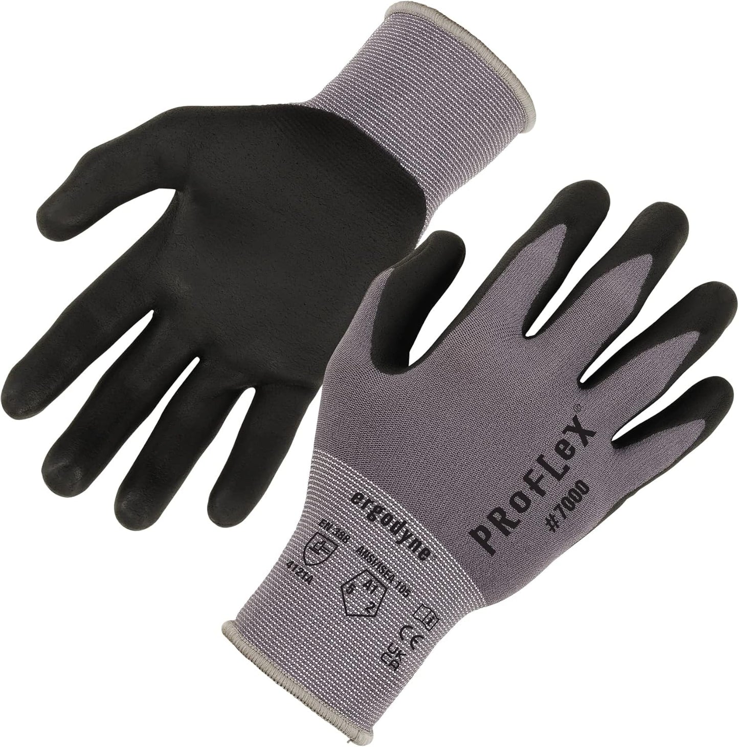 Ergodyne ProFlex 7000 Nitrile Work Gloves - No Slip, Touchscreen Capable