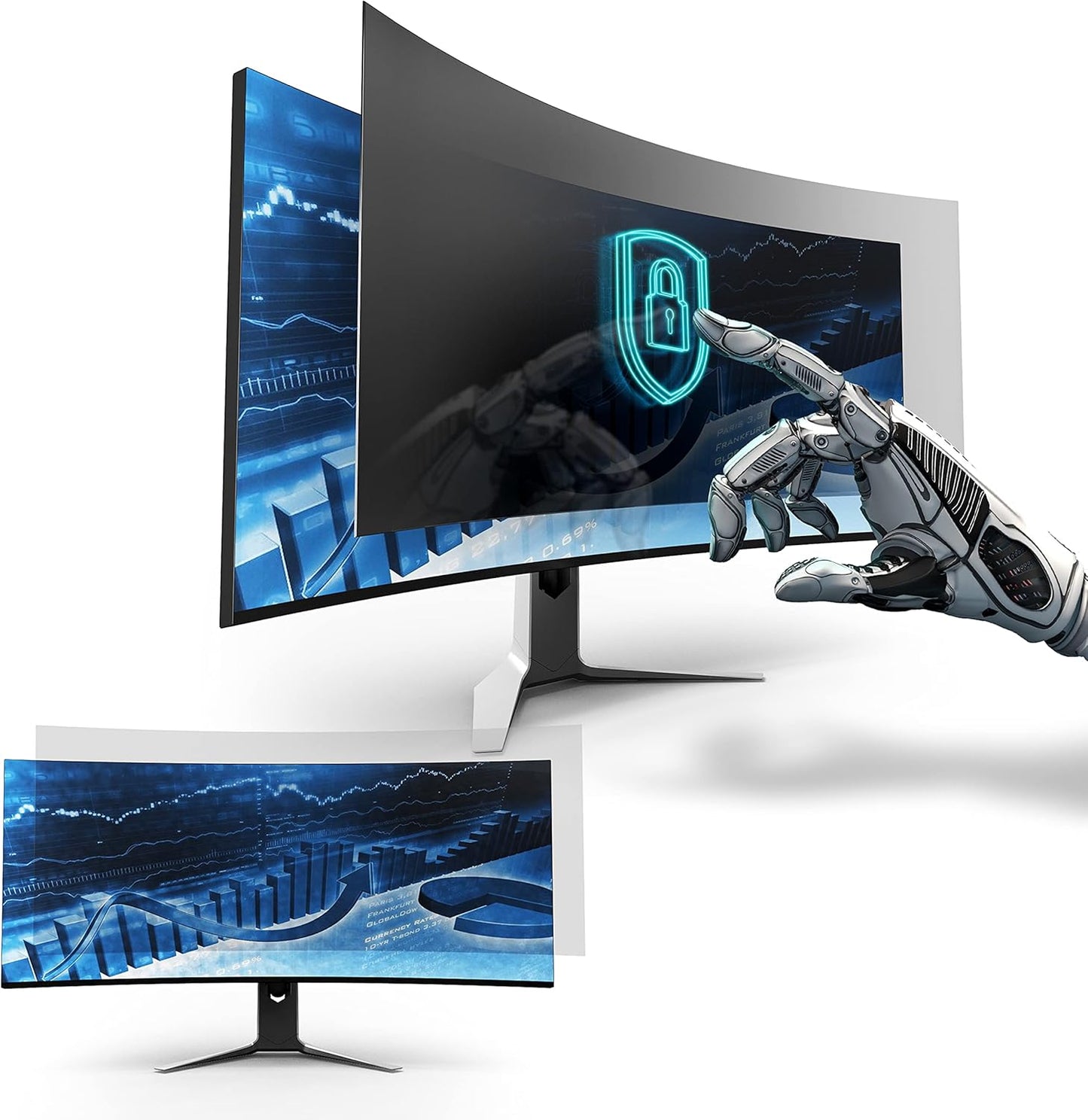 35 Inch Privacy Screen Filter for Widescreen Monitors - Protect Data