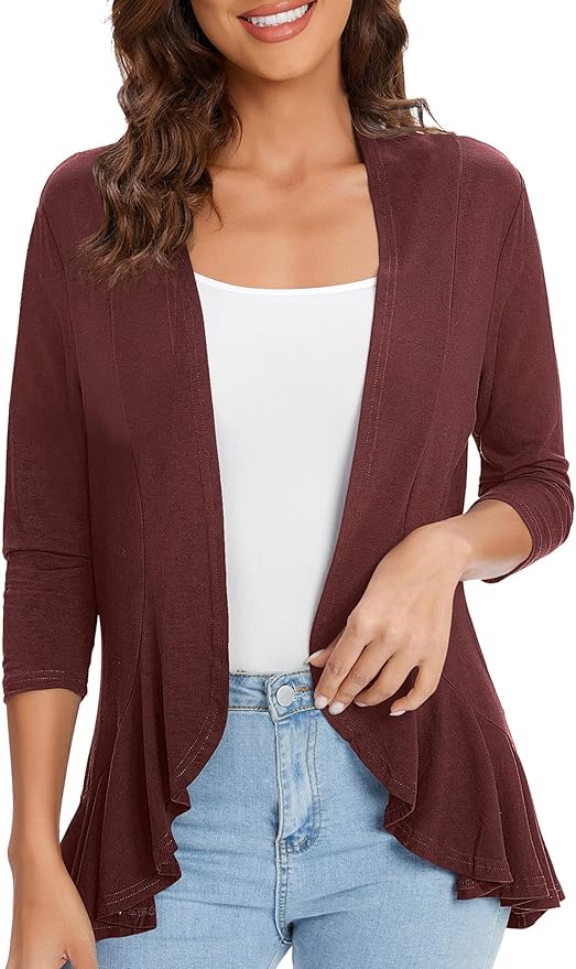 Urban CoCo Women's Casual Lightweight Open Front Cardigan Review