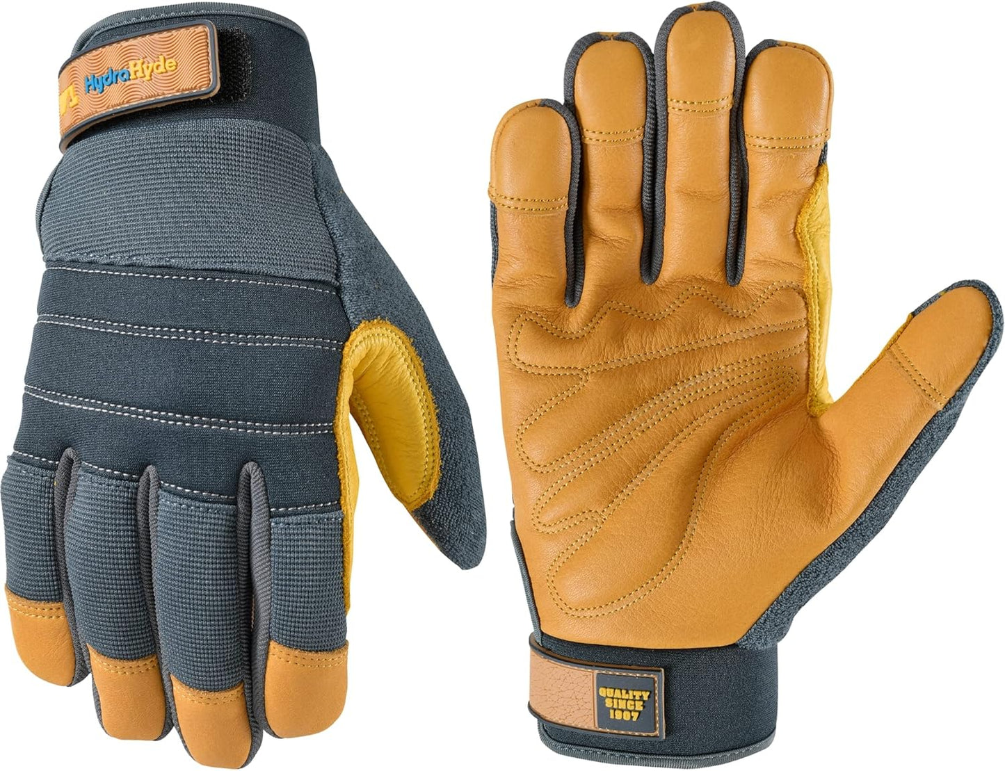 Wells Lamont HydraHyde Water-Resistant Work Gloves