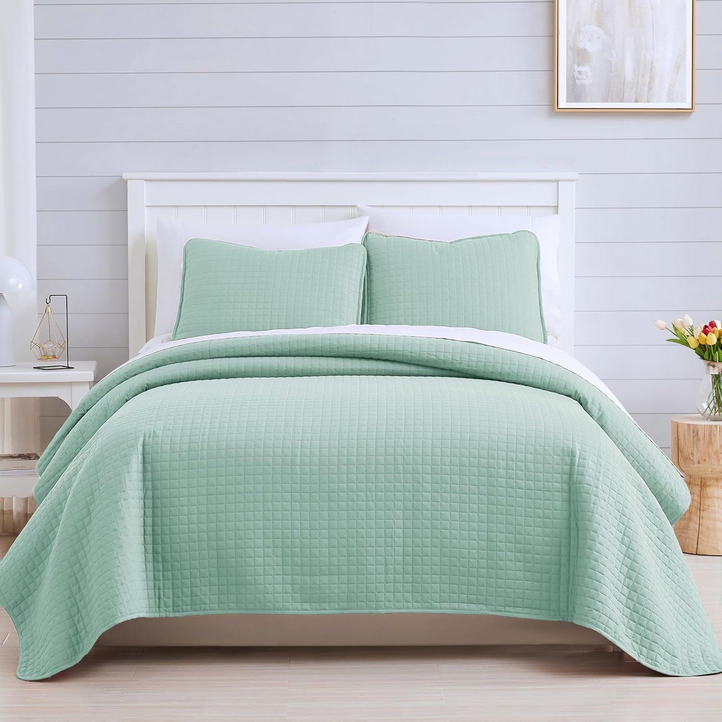 Twin Quilt Bedding Set by Southshore Fine Living, Soft Microfiber