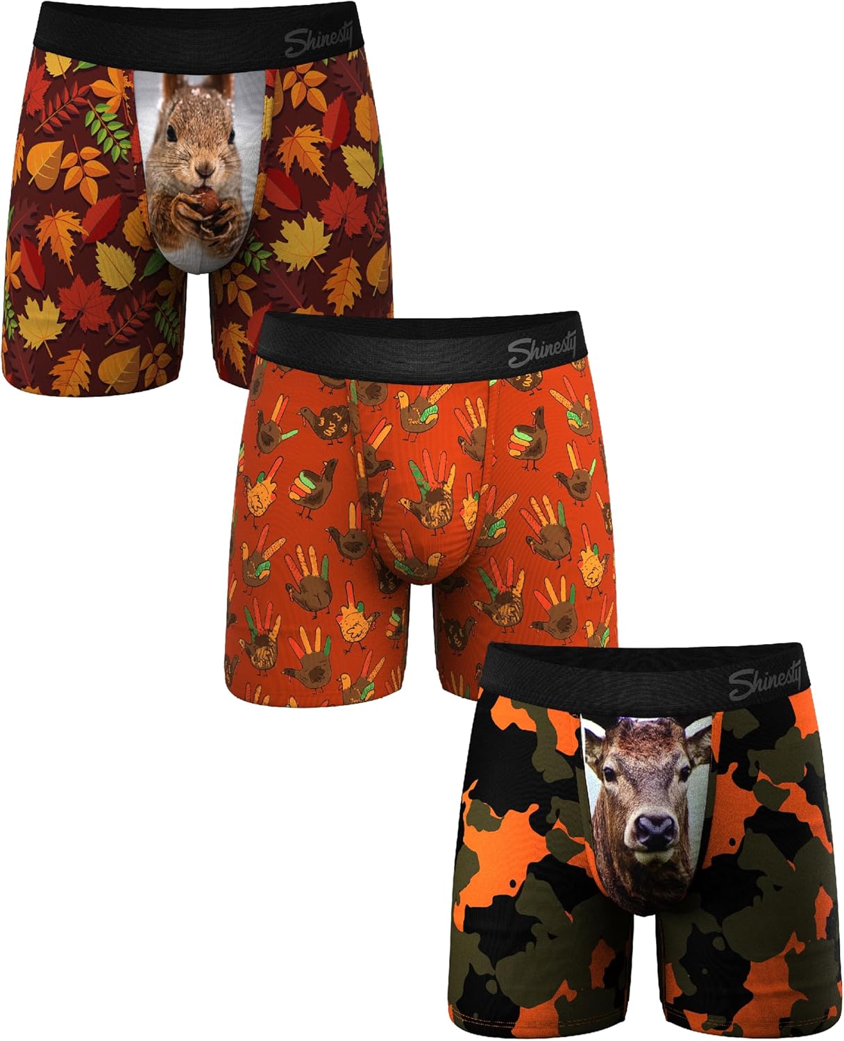 Shinesty Boxer Briefs for Men with Ball Hammock Support Pouch